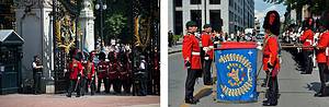 Photos prises lors de la présence du 22e Régiment à Londres.