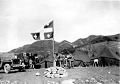 Le fleurdelisé arboré par le 2e Bataillon du Royal 22e Régiment lors de sa mission en Corée, du 4 mai 1951 au 23 avril 1952. Archives du Royal 22e Régiment.